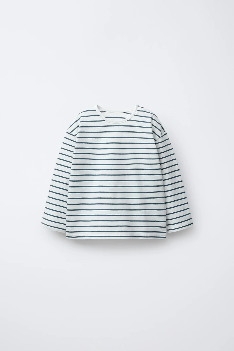 THREE-PACK OF SOLID AND STRIPED T-SHIRTS