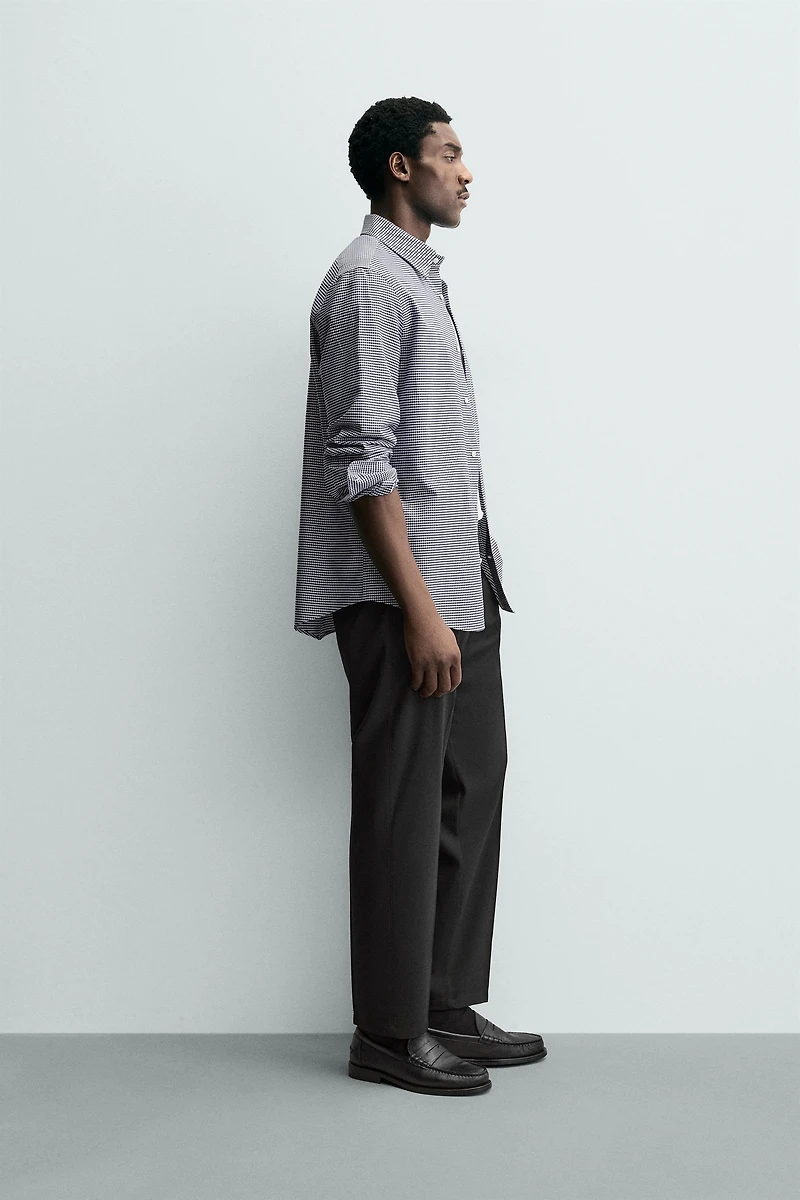 REGULAR FIT WOOL BLEND NON-IRON PANTS