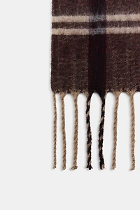 PLAID JACQUARD SCARF