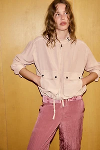 WASHED EFFECT POCKET JACKET
