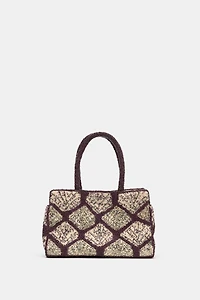 SPARKLY BEADED SHOPPER BAG