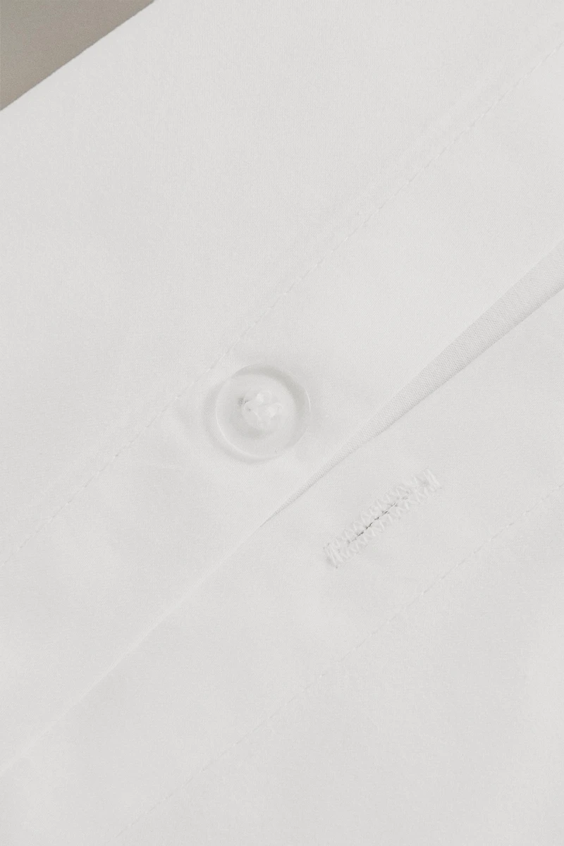 SCALLOPED SATEEN DUVET COVER