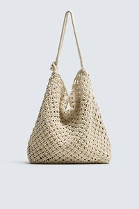 SAC PORTÉ ÉPAULE MACRAMÉ