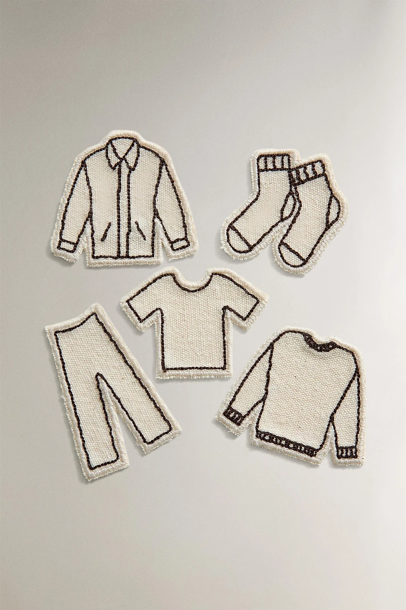 THERMO-ADHESIVE CLOTHING PATCHES (SET OF 5)