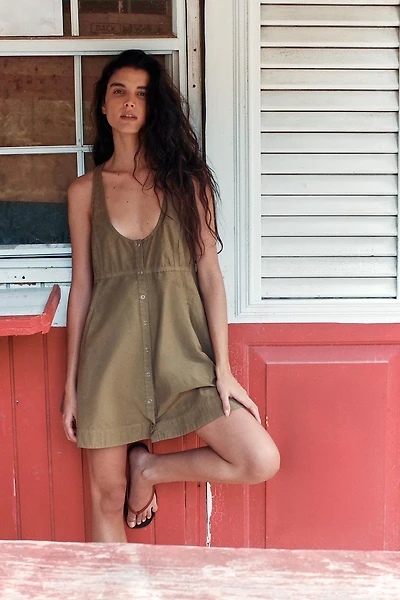 ROBE EN POPELINE DÉLAVÉE