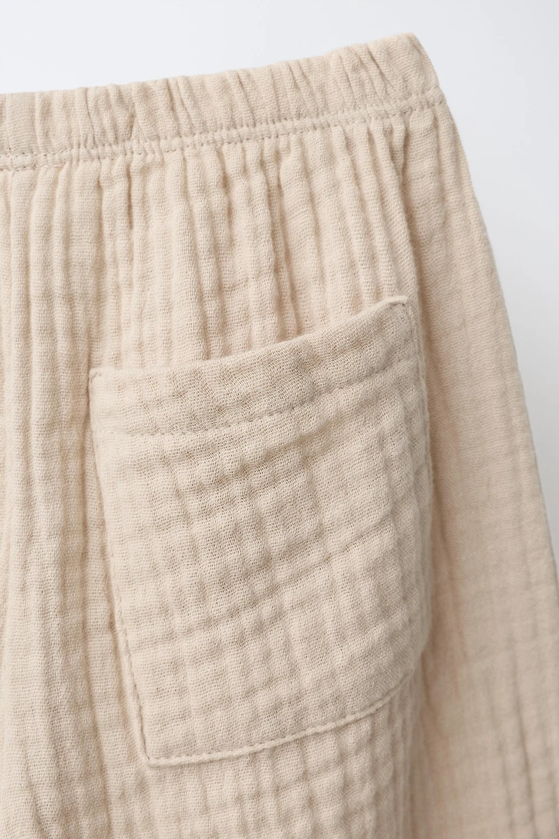 PANTALON BALLON TEXTURÉ
