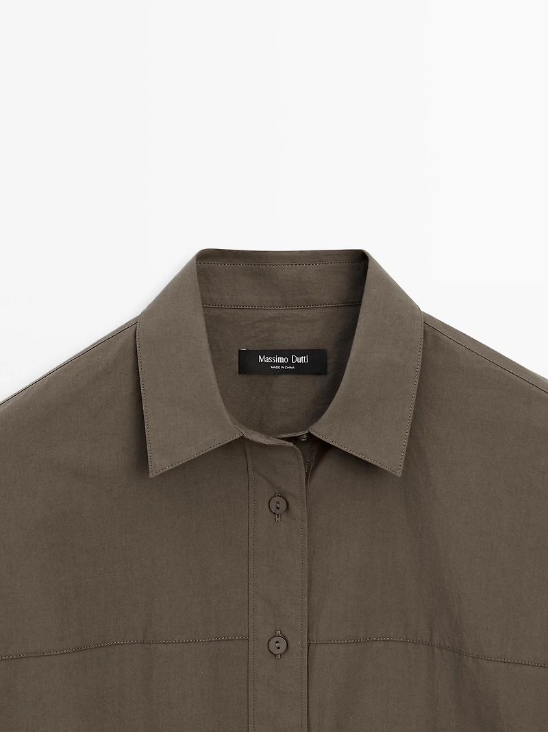 100% cotton shirt with seam detail