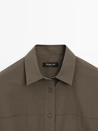 100% cotton shirt with seam detail