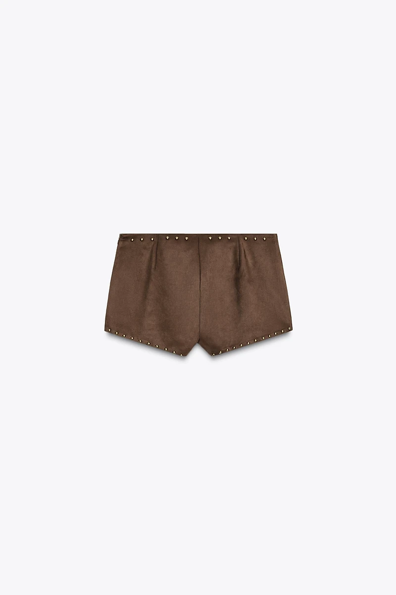 SHORT EFFET DAIM CLOUS