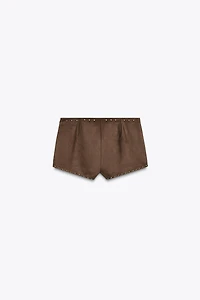 SHORT EFFET DAIM CLOUS