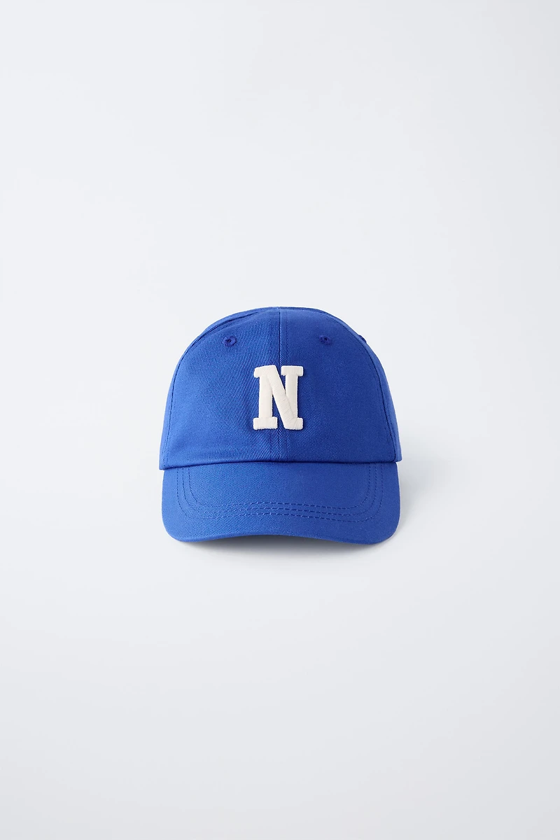 INITIAL EMBROIDERED CAP