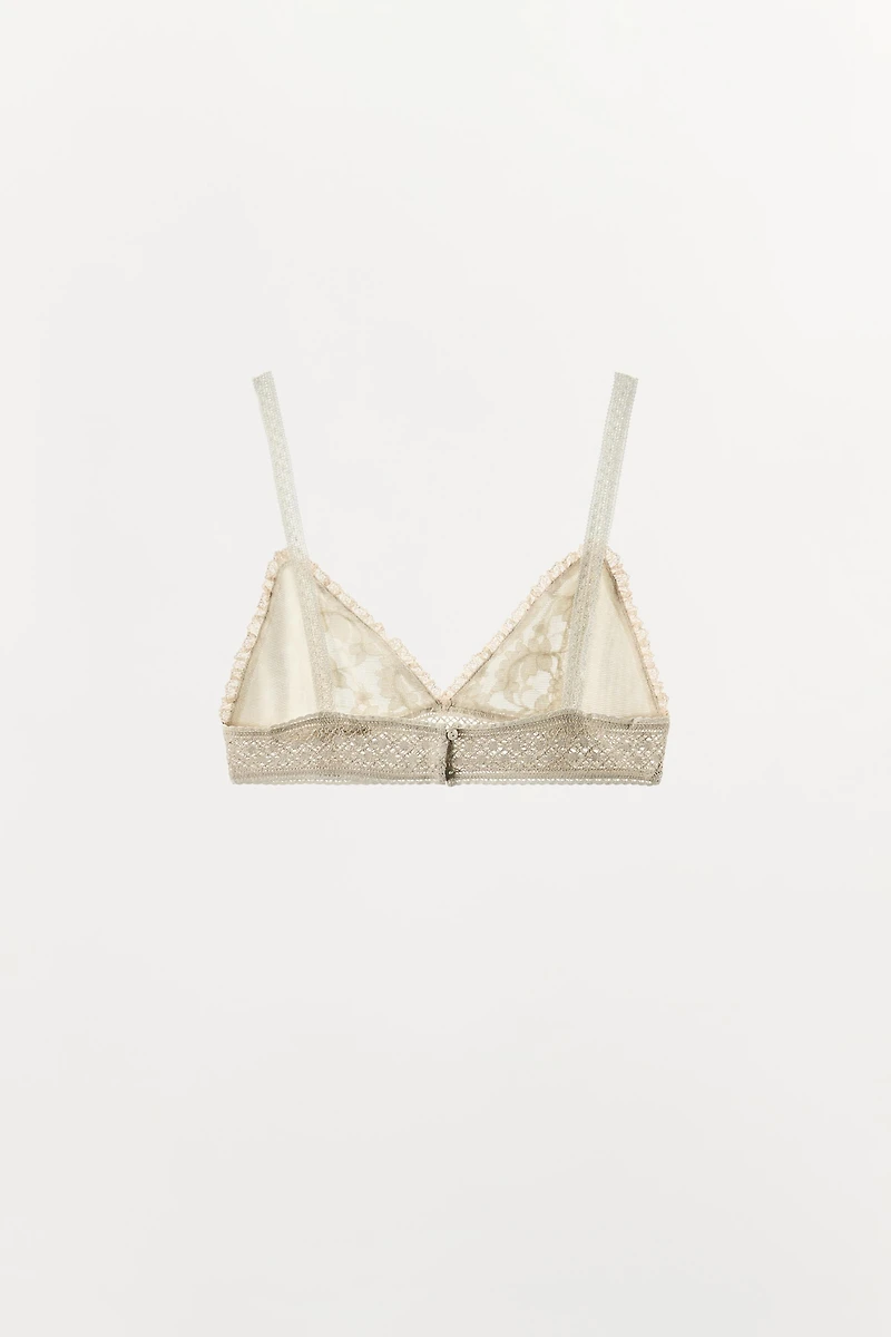 SOUTIEN-GORGE TRIANGLE BRODERIE DENTELLE