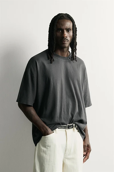 BASIC WASHED RELAXED FIT T-SHIRT