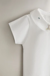 KIDS RABBIT AND FLORAL BODYSUIT
