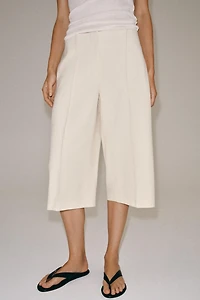 ZW COLLECTION STRAIGHT DARTED BERMUDA SHORTS