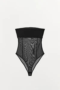 BODY BANDEAU EN TULLE COMBINÉ