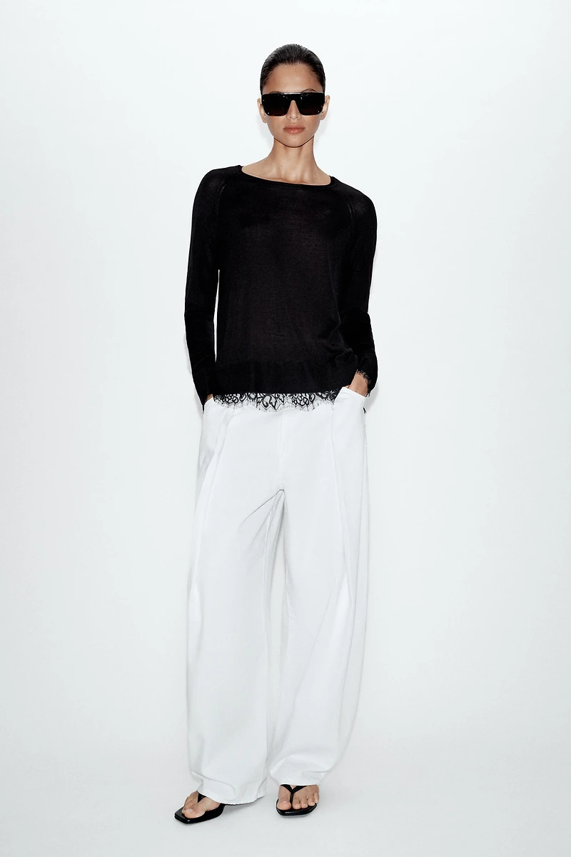 LACE KNIT JUMPER