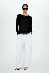 LACE KNIT JUMPER