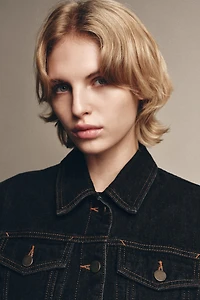 ZW COLLECTION FITTED DENIM JACKET