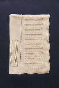BABY OPENWORK COTTON BLANKET