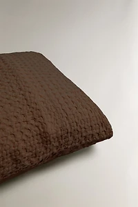 WAFFLE-KNIT PILLOWCASE