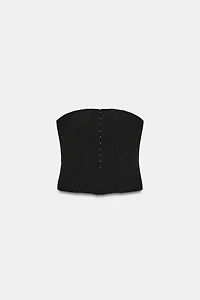 STRAPLESS CORSET TOP