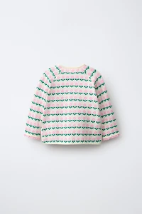 FLORAL JACQUARD CARDIGAN