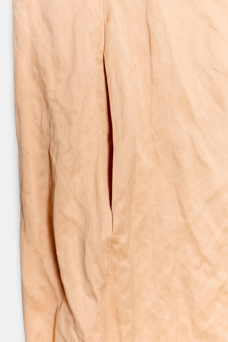 ZW COLLECTION WRINKLED EFFECT MIDI DRESS