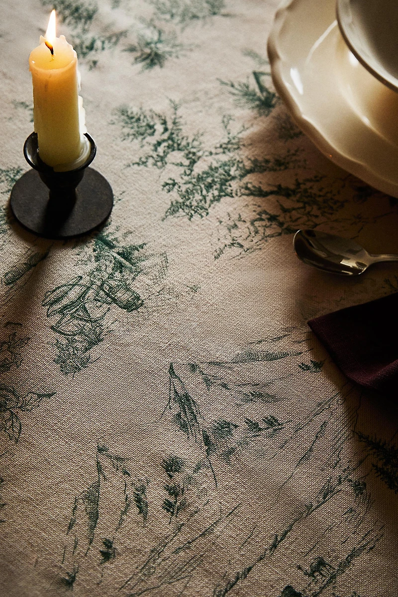 TOILE DE JOUY CHRISTMAS COTTON TABLECLOTH