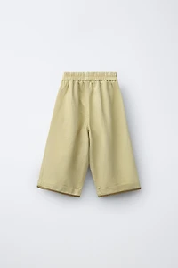 ZARA TIMELESS - LINEN PANTS WITH CONTRAST HEM