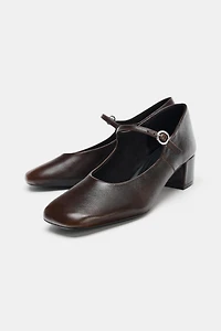 CHAUSSURES À TALONS EN CUIR