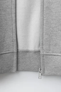 HOODED ZIP SWEATSHIRT
