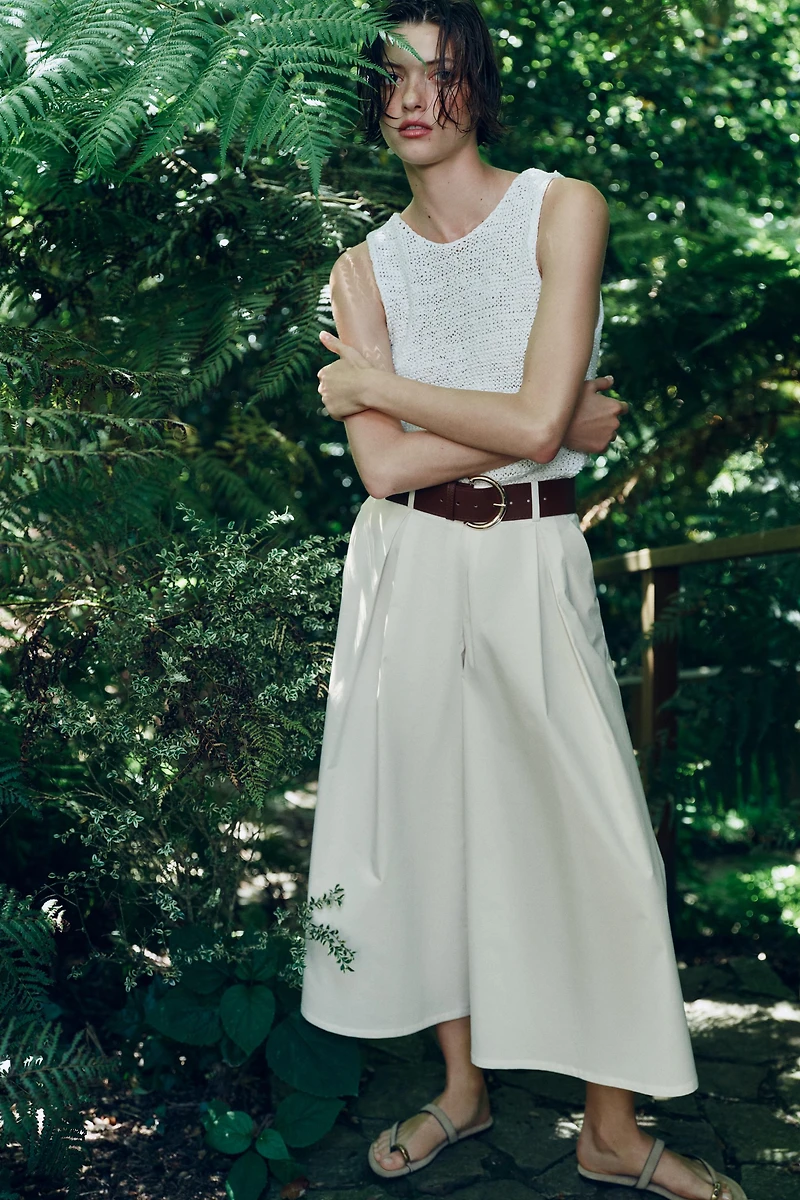 BELTED CULOTTES