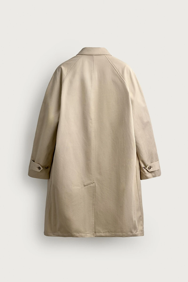 LONG RELAXED FIT TRENCH COAT
