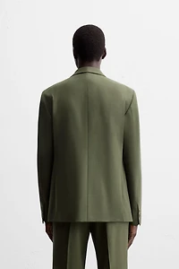 WOOL DOUBLE BREASTED SUIT BLAZER