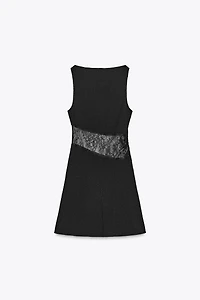 SHORT COMBINATION LACE DRESS