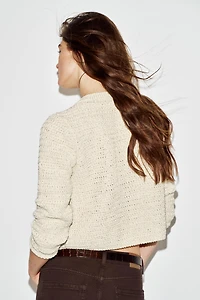 GILET EN MAILLE FIL MÉTALLISÉ