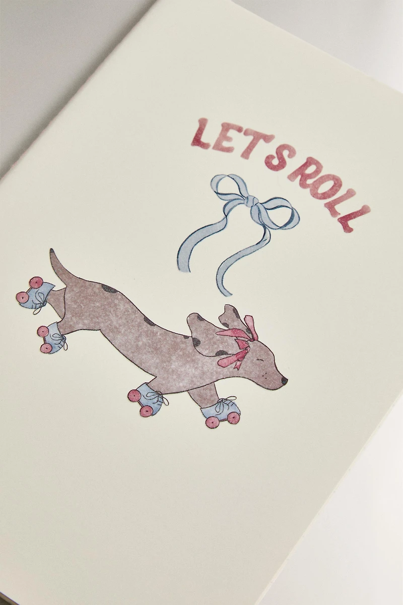 SKATING DOG NOTEBOOK (SET OF 2)