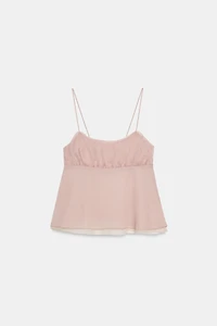 TOP LINGERIE À FRONCES