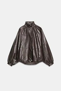 BLOUSON BOMBER EN MATIÈRE SYNTHÉTIQUE ZW COLLECTION