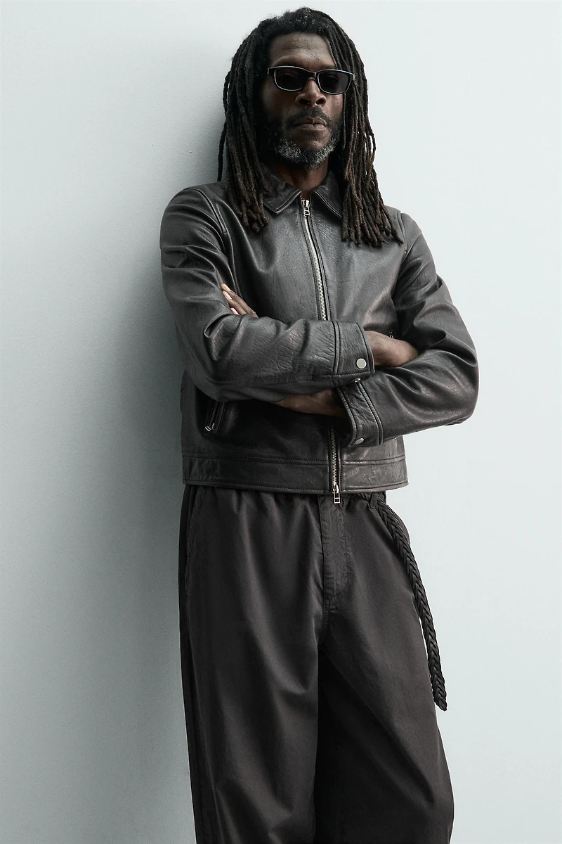 AARON LEVINE X ZARA LEATHER JACKET
