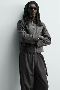 AARON LEVINE X ZARA LEATHER JACKET