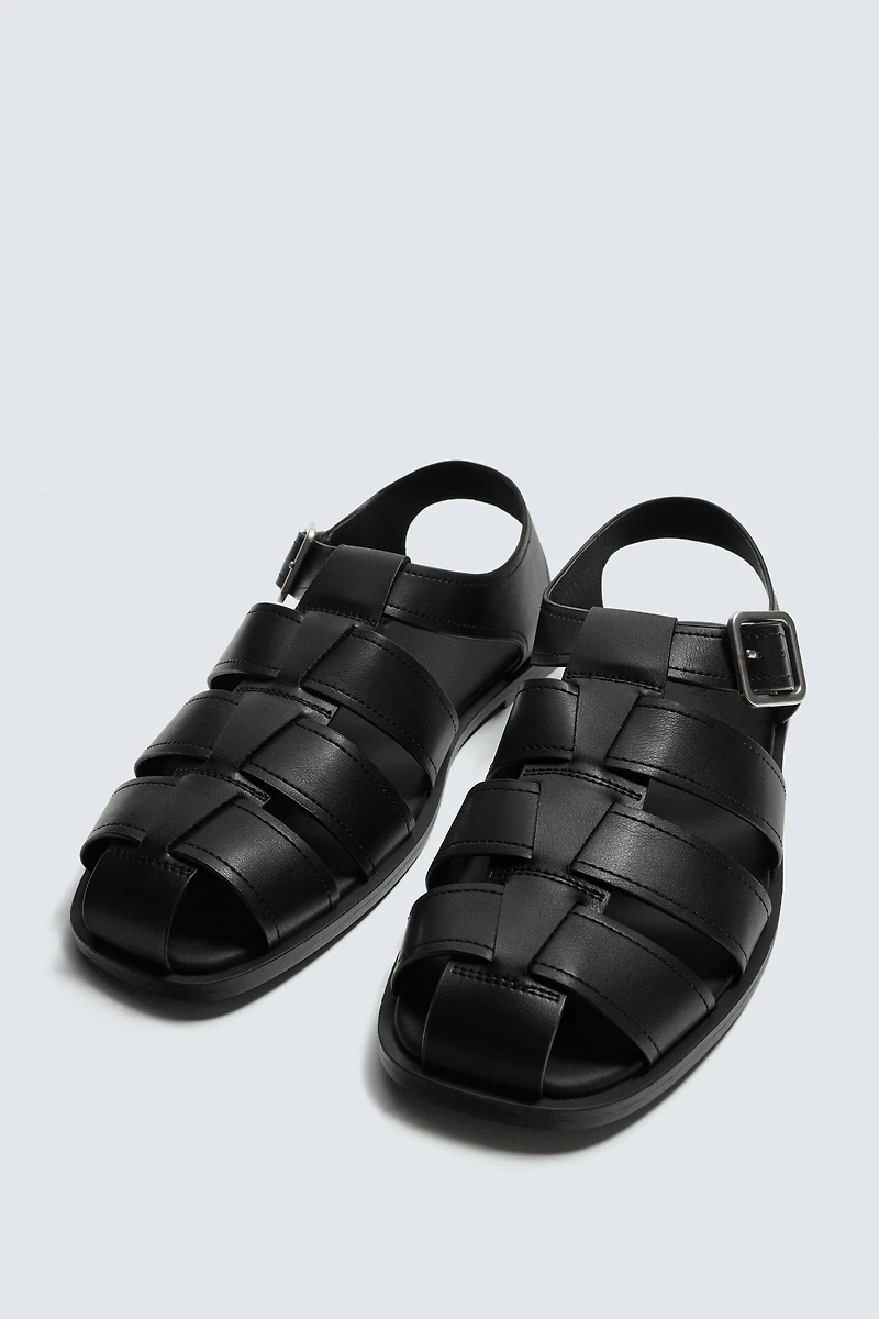 BUCKLED FISHERMAN SANDALS