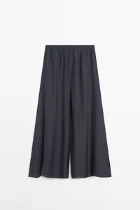 Pantalon fluide et ample 100 % soie