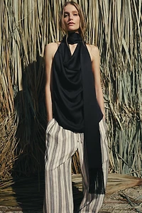 FRINGE SCARF HALTER TOP ZW COLLECTION