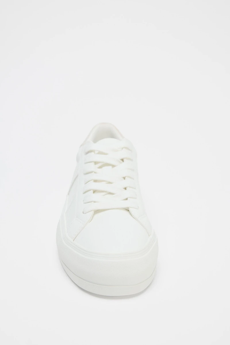 TOPSTITCHING DETAIL SNEAKERS