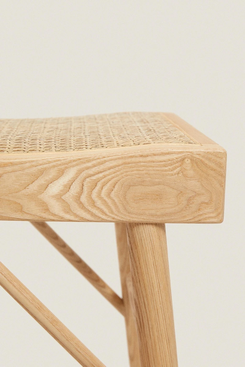 BANC BOIS ET ROTIN