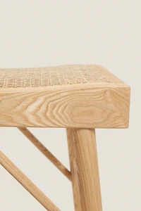 BANC BOIS ET ROTIN