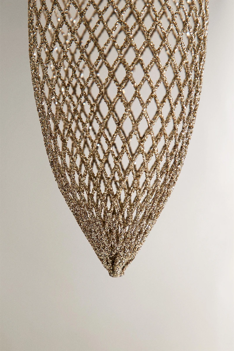 LONG MESH CHRISTMAS TREE ORNAMENT