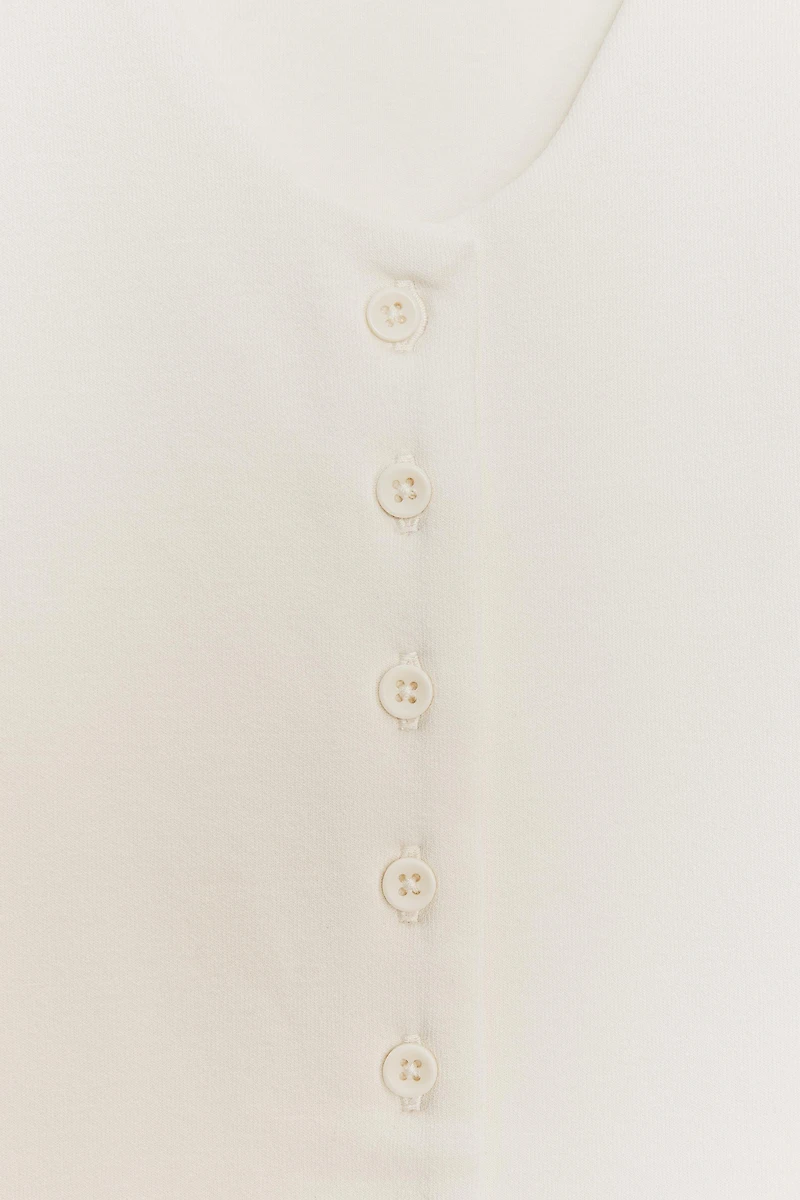 INTERLOCK BUTTON DRESS